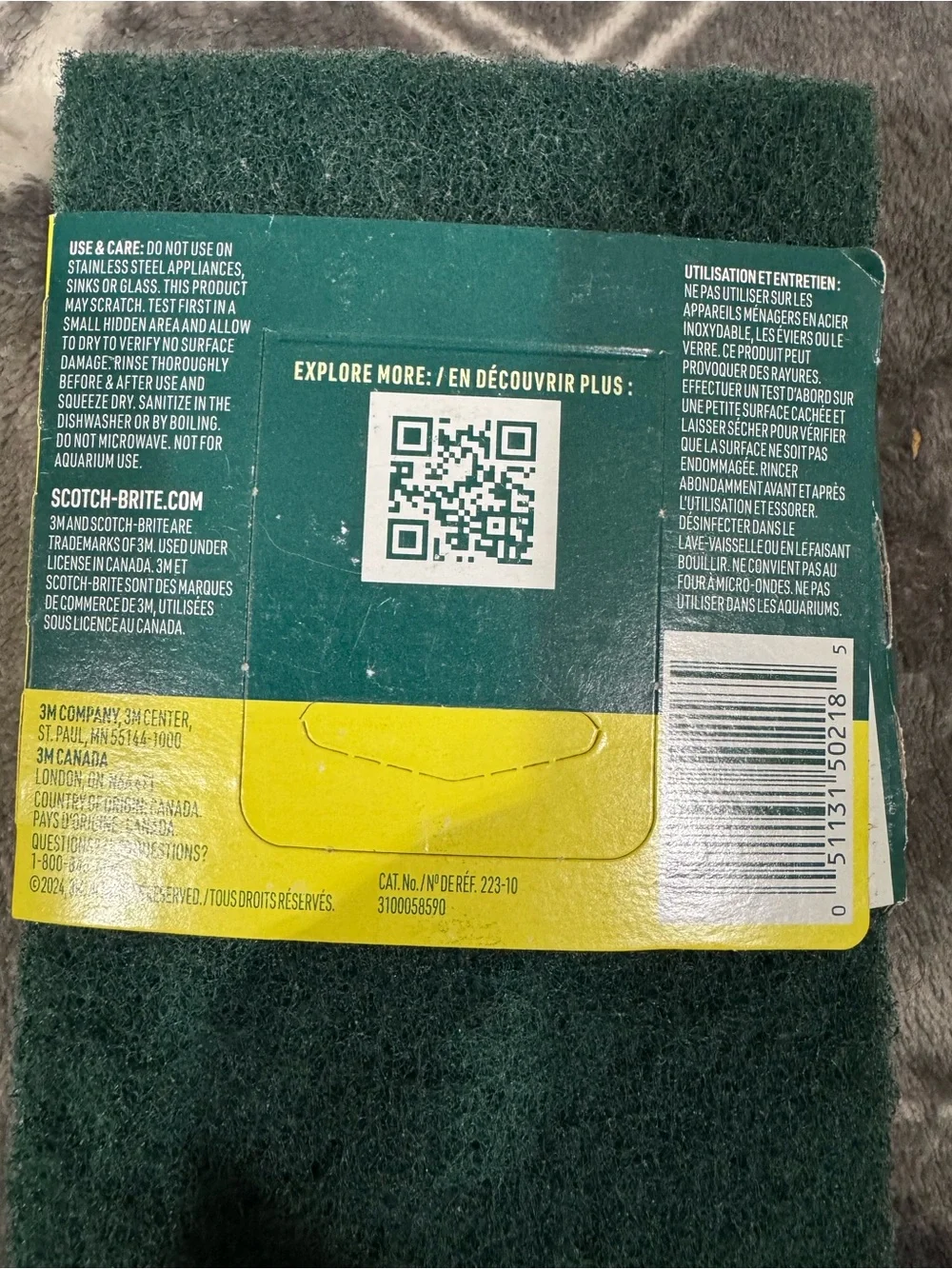 Smart Clean Microfiber Sponge - Blue Stripe